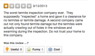 Illustration for article titled 'A Half-Dozen Large Spiders': Extremely Grim Yelp Reviews of Exterminators